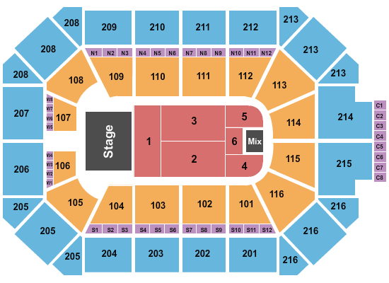 Allstate Arena Zac Brown Band Seating Chart